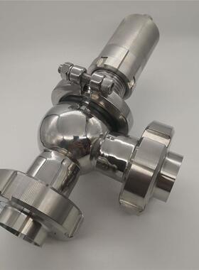 卫生级安全阀A81X-10P DN25 32 40 50 食品级卡盘快装 活接泄压阀