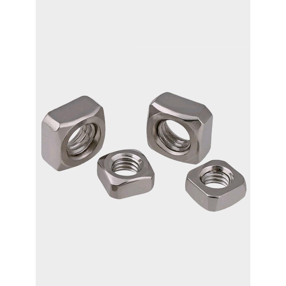 304不锈钢方形螺母正方形螺丝帽四方方型螺帽M3M4M5M6 M8 M10 M12