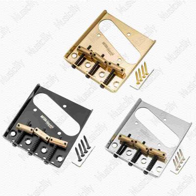 Wilkinson复古三调式Tele电吉他固定琴桥拉板圆形螺纹黄铜琴码