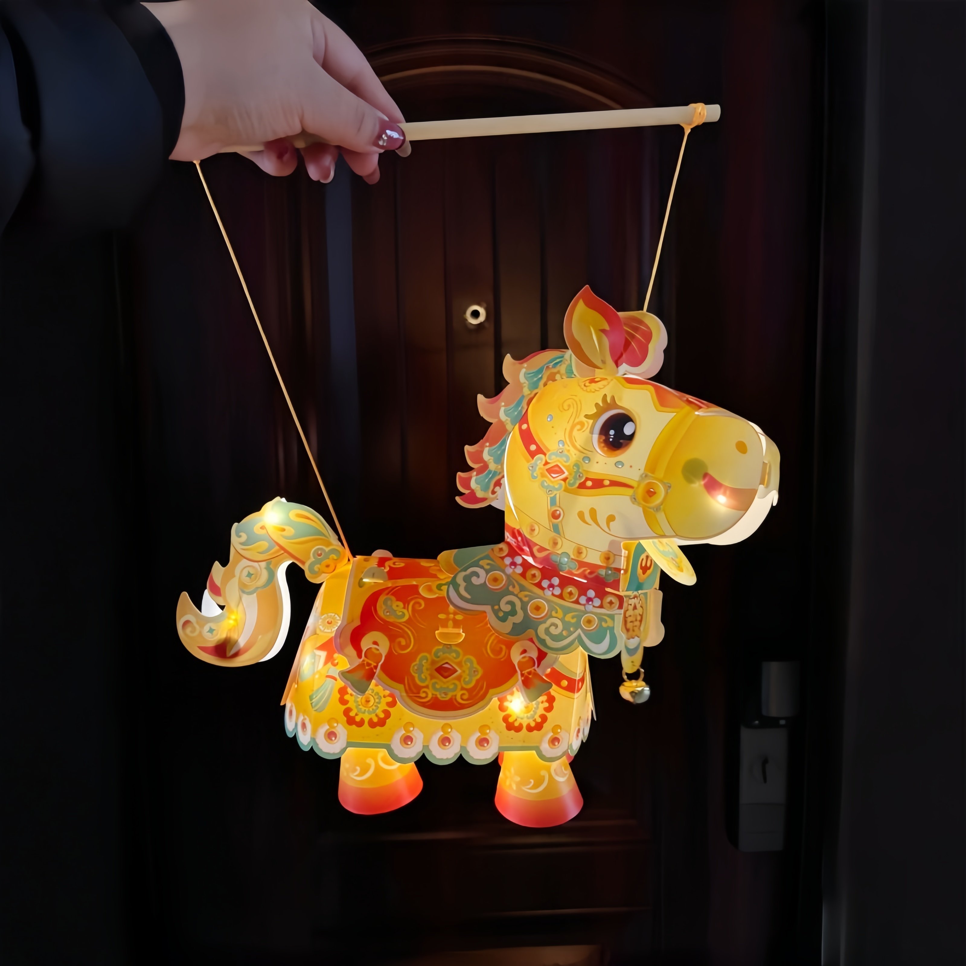 马年春节元宵马上发灯笼手工diy材料包儿童手提发光花灯新年礼物,节庆用品/礼品,灯笼,淘宝优惠券,粉丝福利购,淘宝优惠卷