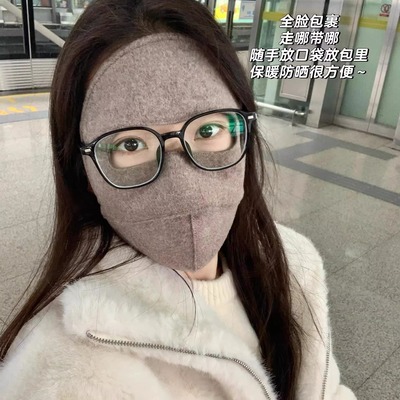 保暖口罩女秋冬季防寒防风加厚