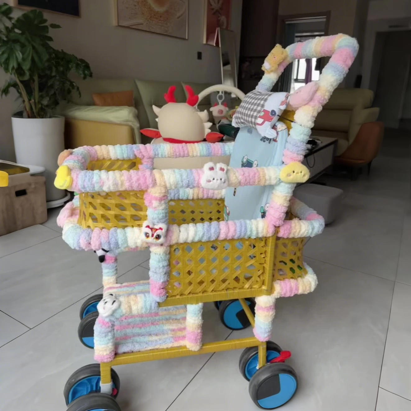 儿童藤编车护栏改造婴儿推车把手保护套装饰加粗毛线diy防撞配件,服饰配件/皮带/帽子/围巾,毛线,淘宝优惠券,粉丝福利购,淘宝优惠卷