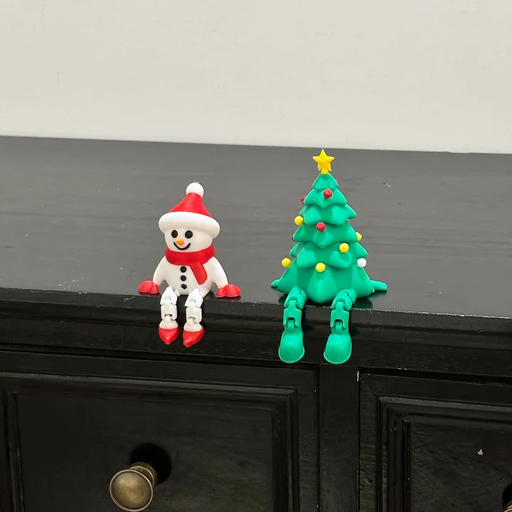 圣诞节装饰雪人圣诞树桌面摆件