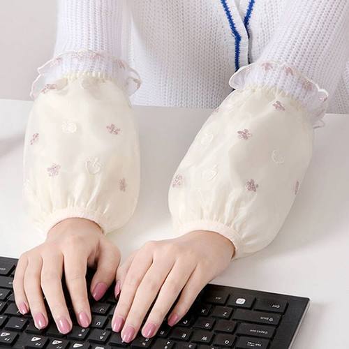 穆盾蕾丝袖套短款护袖