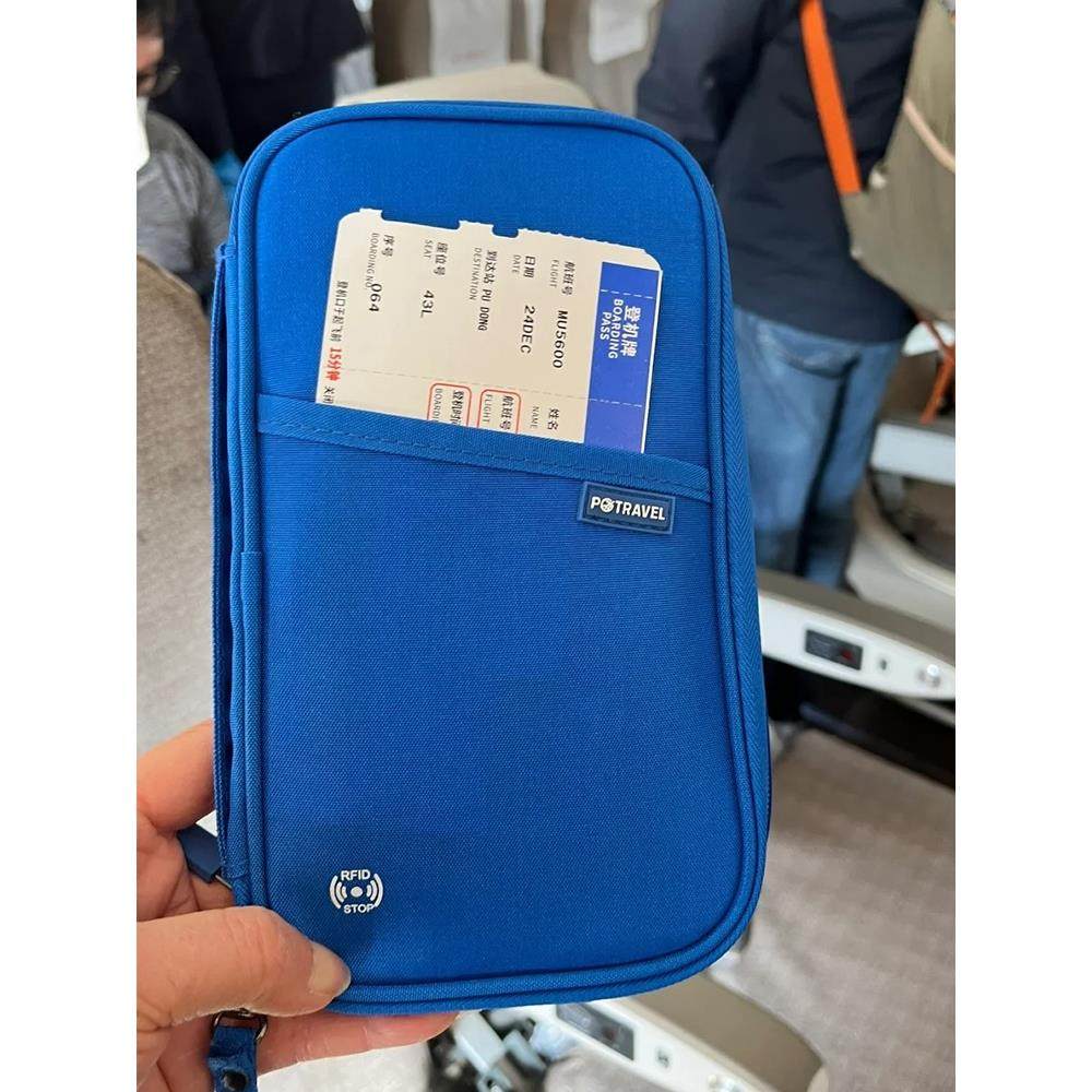 일본 국경 여행 문서 가방 도난 방지 RFID 여권 가방 티켓 홀더 보호 커버 방수 여권 홀더 보관 가방