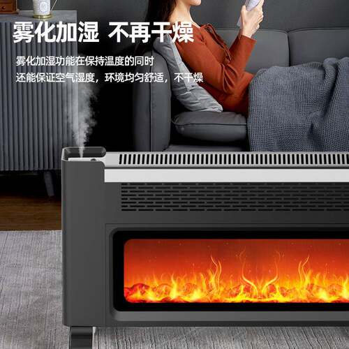 欧泊取维暖石墨烯暖风机浴室壁炉火焰器火大面积电暖HD278 24气烤