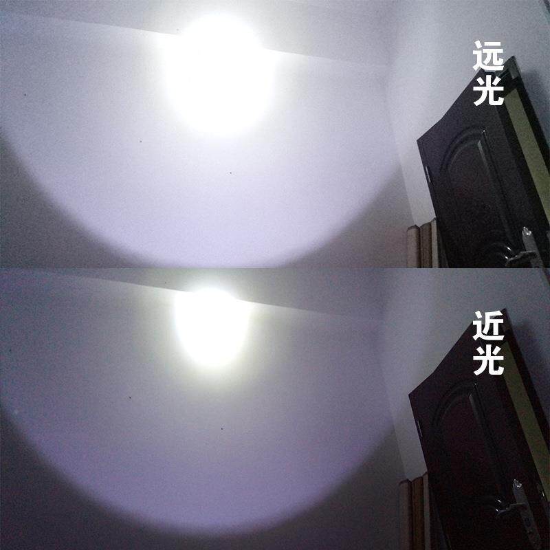 摩托聚车led大灯电摩狼道动踏板车内置前大照灯12-0v通用88灯珠亮
