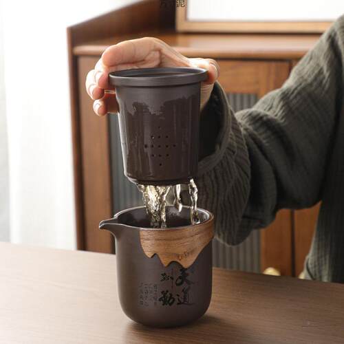 新款旅行茶具套装携式包aeSmMZAI户紫外快客杯砂便陶六瓷一壶杯厂