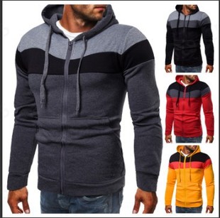 sweater hoodie cardigan Fall color men& winter 39;s block