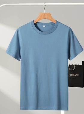 2022 simple solid color plain t-shirt for men gym sport tees