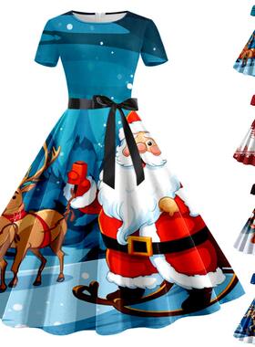 2023 Christmas Costumes Vintage Party Dresses For Women
