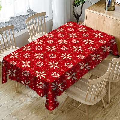 Christmas Tablecloth Oxford Table Cloth Wedding Decorations