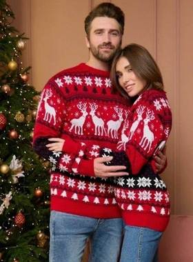 Christmas Ugly Sweater Women Men Xmas Jumper Men Couple 2024