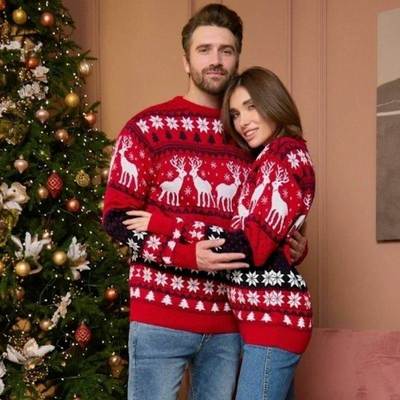 Christmas Ugly Sweater Women Men Xmas Jumper Men Couple 2024