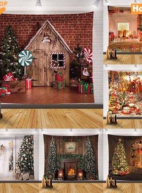Christmas background cloth decorations backdrop tapestry