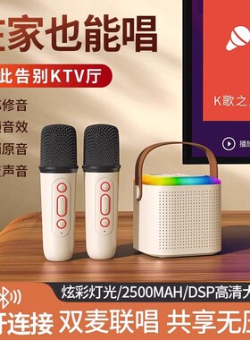瓦瓦变声话筒音响一体麦克风无线蓝牙音箱家用儿童K歌全民唱歌