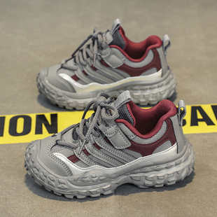 儿童运动鞋2026春秋新款男童鞋子休闲百搭中大童跑步防滑老爹鞋女