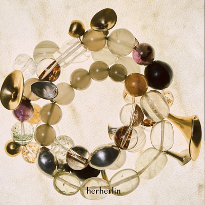 herherlin【新品】原创设计角铃好运天然水晶手串小众串珠礼物