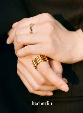herherlin气质百搭扭结戒指