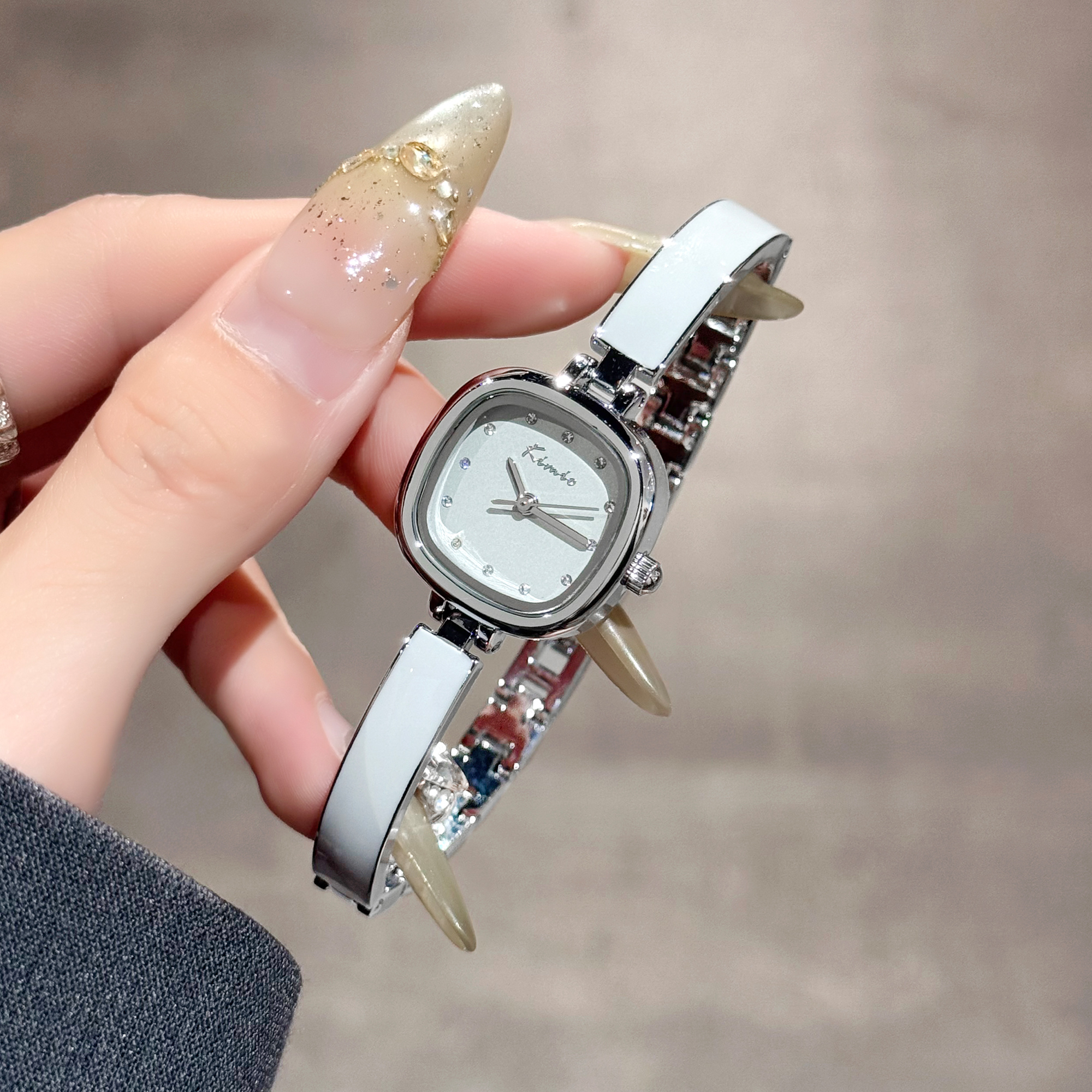 金米欧小方糖方形手镯式手表女款