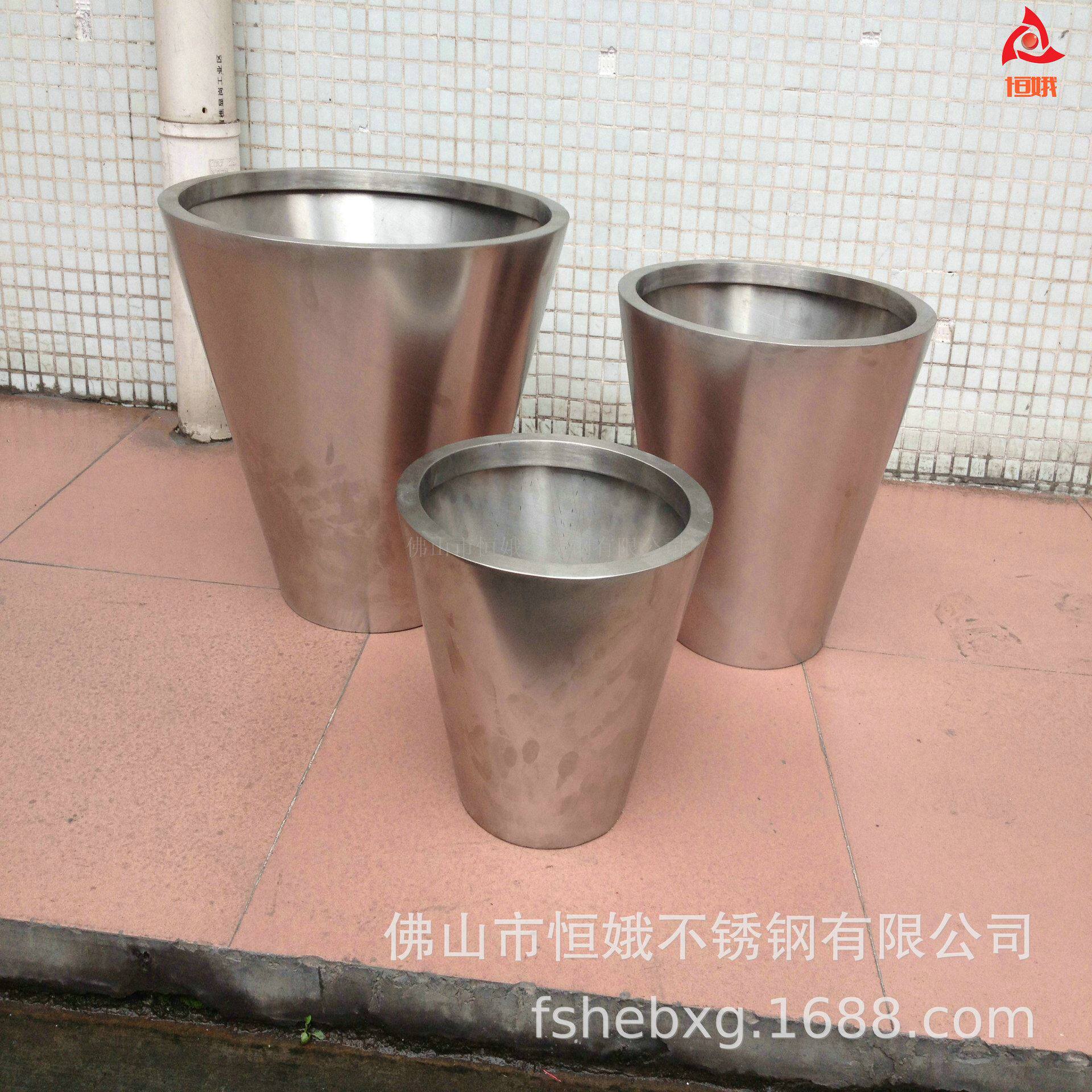 不锈钢工艺制品 金属花钵花盆摆瓶户内户外园艺 花盆厂家