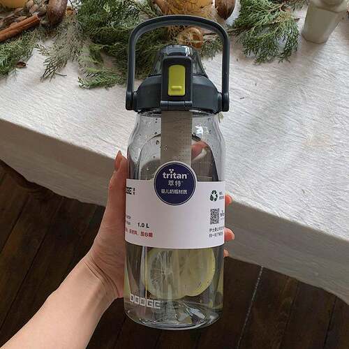 道奇运动杯tritaDL-23621n大茶水分离水女高颜1000ml水壶容量男泡