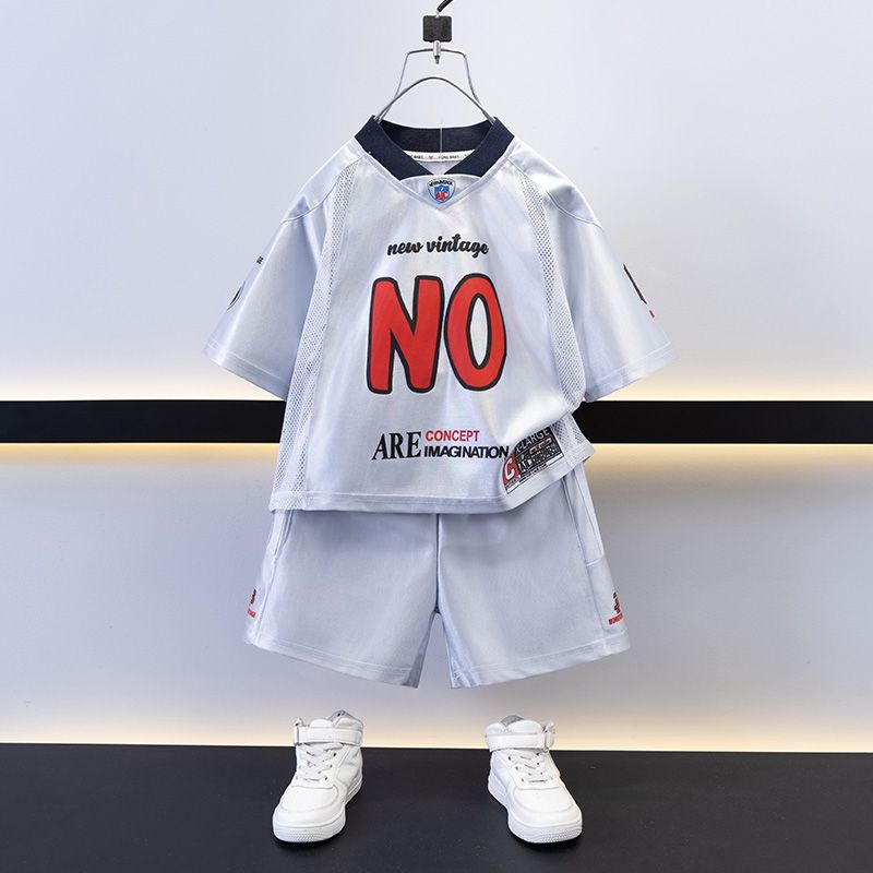 儿童男童宝宝套装2025新款夏装潮婴儿衣服小童韩版洋气帅气两件套