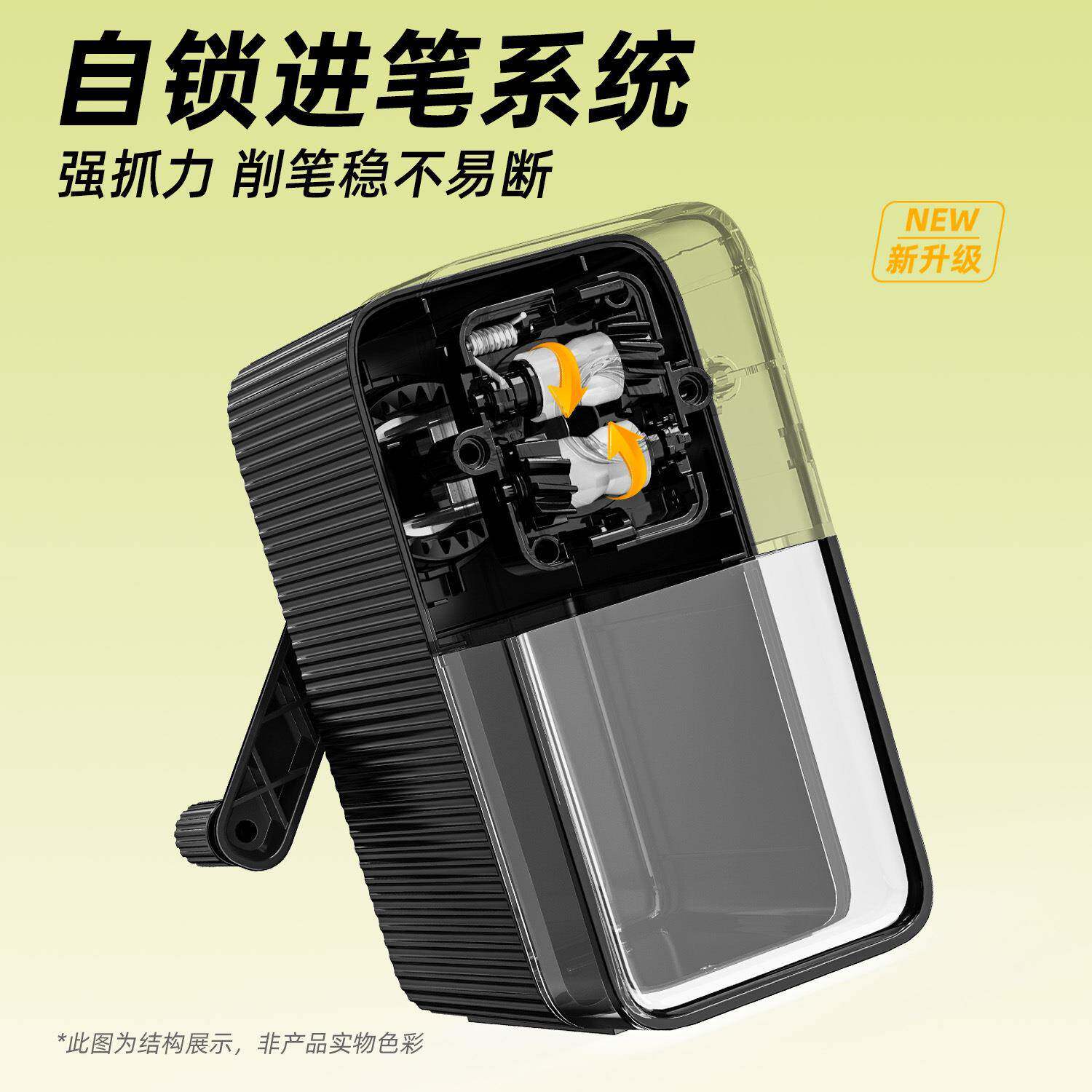 刀宗茂手摇大口径卷笔刀可调粗宗茂转笔小学细生手动笔刀铅自动削