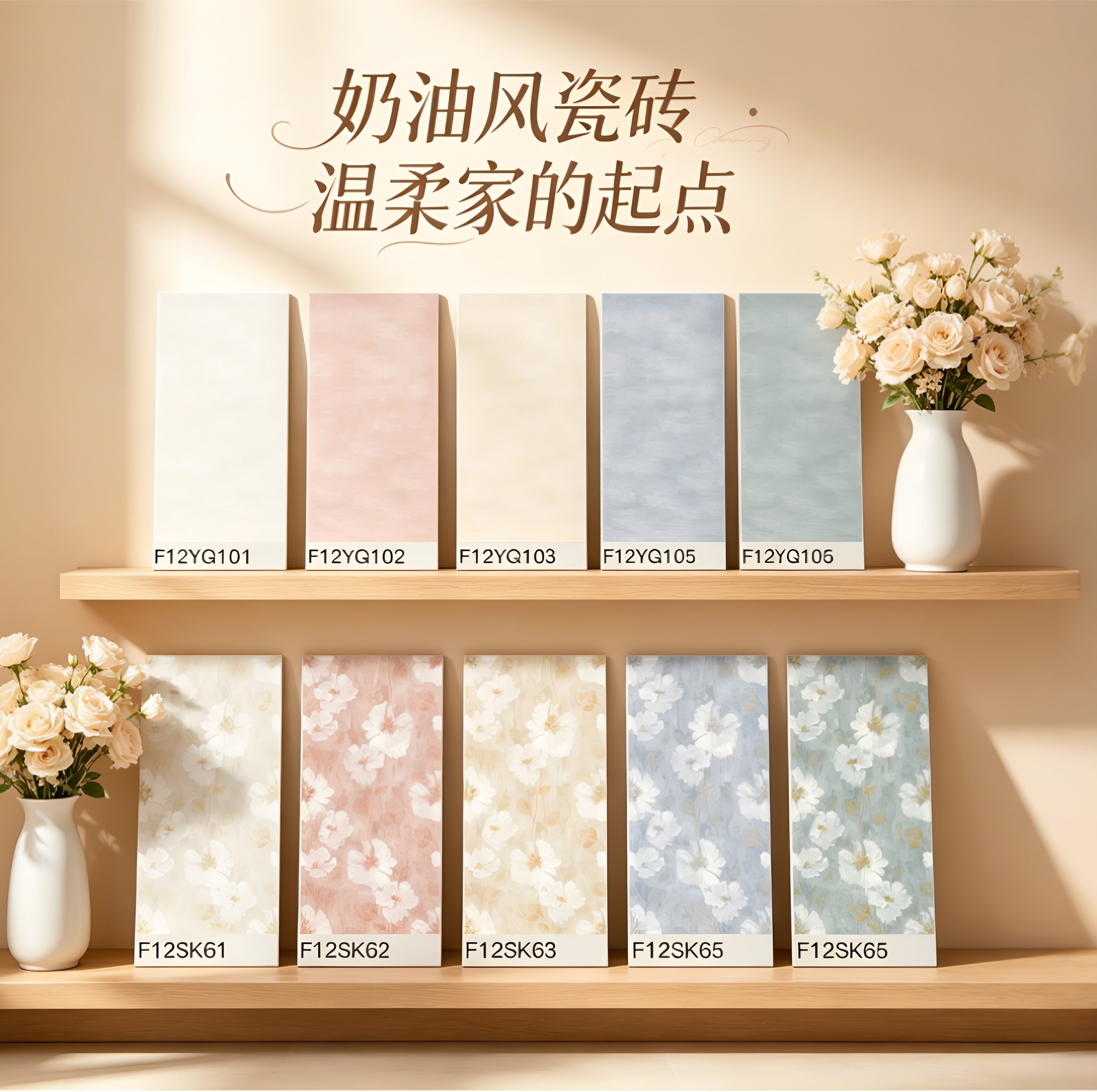 法式复古花砖600*1200