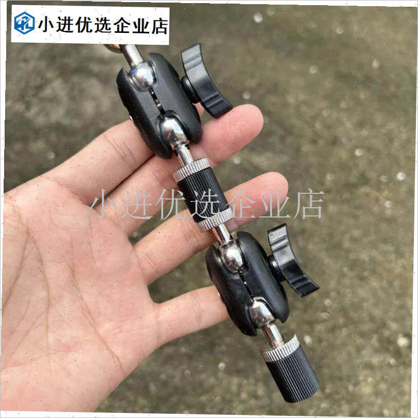 手机支架a配件车载手机支架360度旋转固定器夹头补光灯俯拍转换\