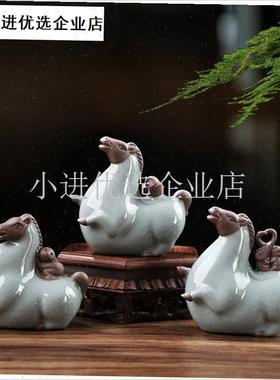 2025新款生肖马招财q摆件创意家居马到成功桌面办公室茶桌装饰礼\