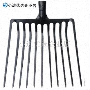 新款全钢牛粪叉铁k路一体钢叉铲粪神器石渣养殖场清粪马粪叉子家/