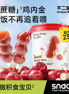 不二宝贝山楂棒棒糖葫芦鸡内金搭婴儿幼儿童无添加糖健康宝宝零食