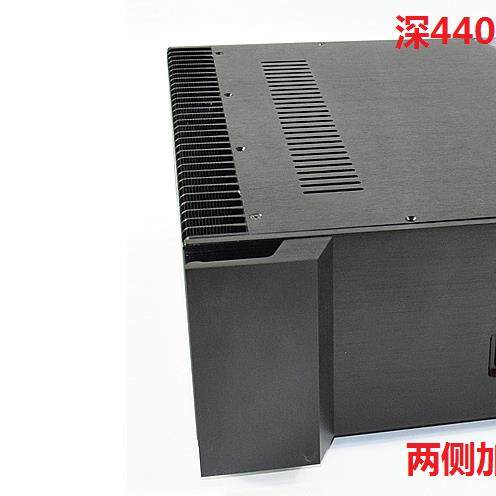 CJ-WA129铝合金甲类后级功放外壳440X150X430 加厚散热器大甲机箱