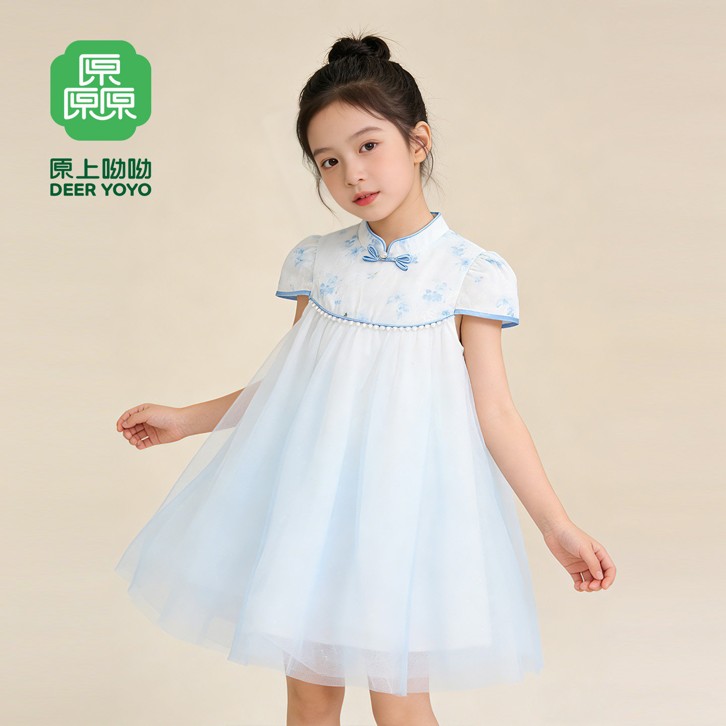 2026新款女童中国风夏季公主裙