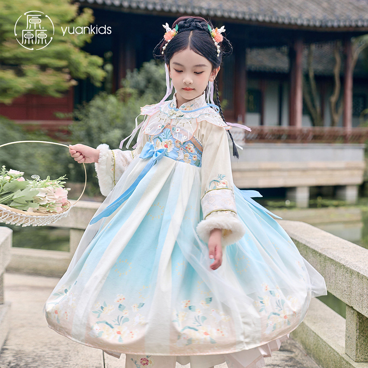 厵汉服女童2023新款冬季超仙