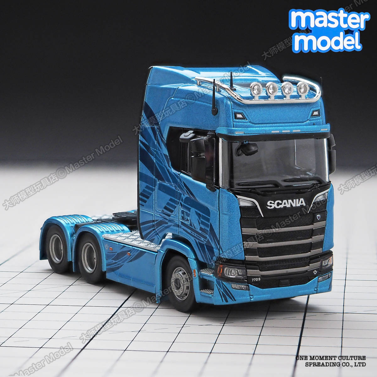 麦思迪1/64斯堪尼亚770S冰蓝色拖头卡车Scania平板拖车运输车模型,模玩/动漫/周边/娃圈三坑/桌游,火车/摩托/汽车模型,淘宝优惠券,粉丝福利购,淘宝优惠卷