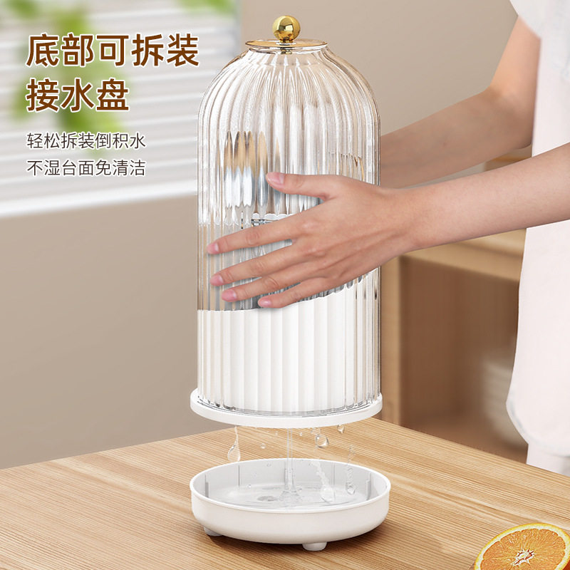 跨境外贸爆款防尘厨房餐具刀叉置物架刷沥水收纳旋转筒化妆收纳盒,收纳整理,化妆刷收纳盒/桶,淘宝优惠券,粉丝福利购,淘宝优惠卷