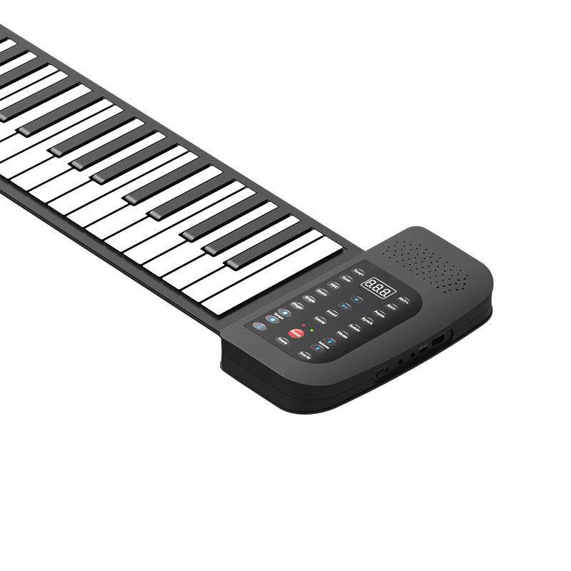 英文版手卷钢琴88键加厚硅胶MIDI初学者折叠电子琴成人厂家