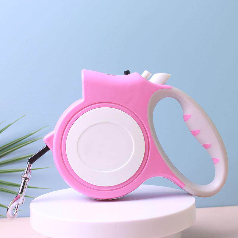 跨境自动伸缩狗链猫牵引带狗狗牵引绳加长狗链5M宠物用品可照明