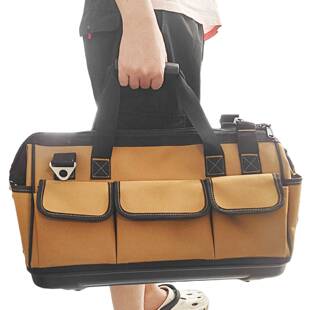 工厂塑料硬底多功能手提包1200D牛津布结实耐用大容量工具收