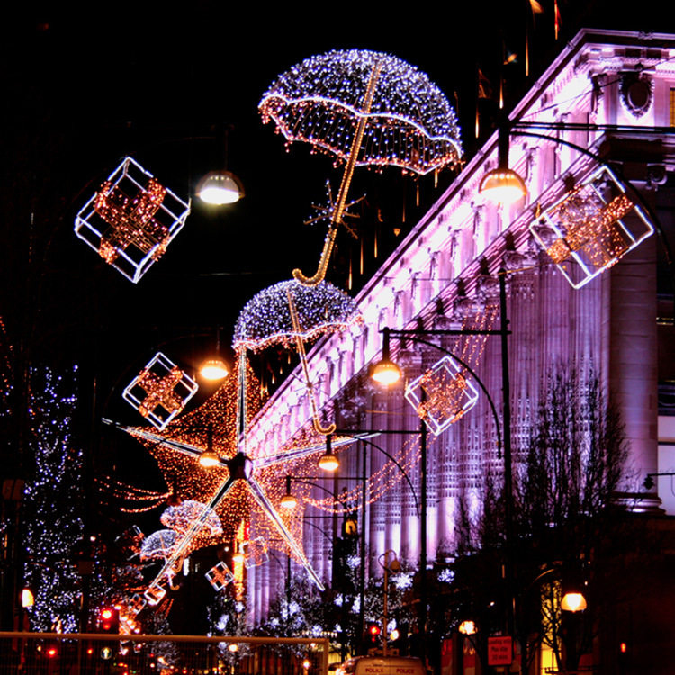 跨境外贸户外跨街雨伞礼盒旅美防水陈led路灯造型灯光市政节日文,节庆用品/礼品,创意/设计灯,淘宝优惠券,粉丝福利购,淘宝优惠卷