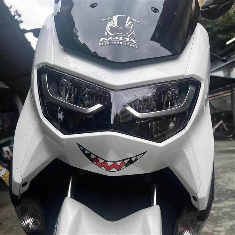 适用于雅马哈NMAX车头车贴个性搞笑贴纸创意笑脸贴画踏板反光贴