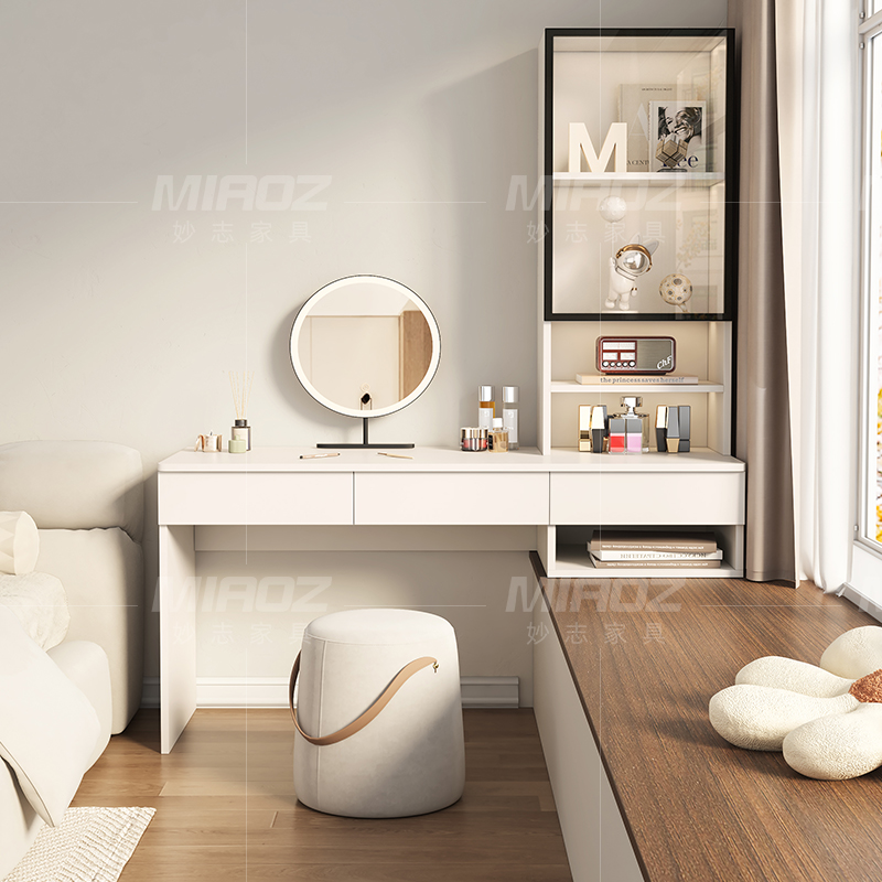 实木飘窗梳妆台斗柜一体多功能