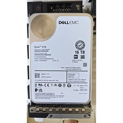 DELL 0JWV1P 16T SATA 6Gb 7.2K 3.5寸服务器硬盘 ST16000NM002J