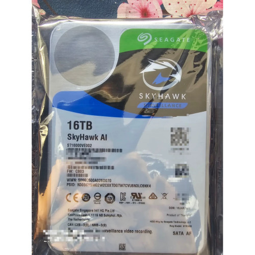 希捷酷鹰 ST16000VE002 16T SATA 7.2K 6GB 3.5监控NAS服务器硬盘