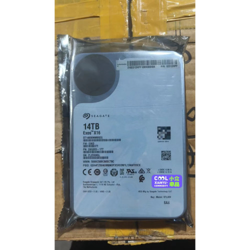 希捷 ST14000NM002G 14T SAS 7.2K 12Gb 3.5寸企业级服务器硬盘