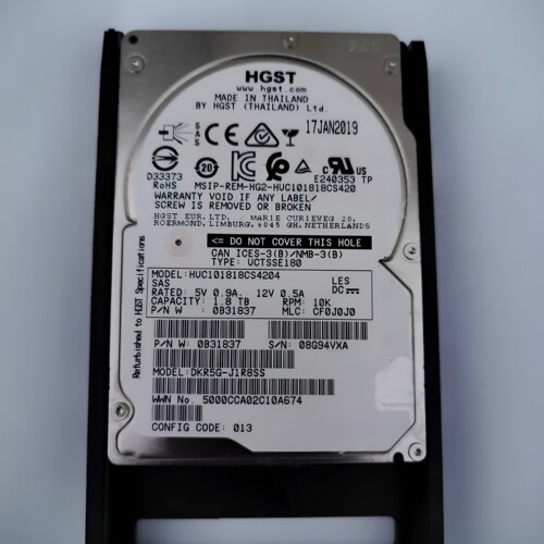 HDS 5560490-A DKR5G-J1R8SS 1.8T SAS 10K 12GB 2.5存储硬盘G200