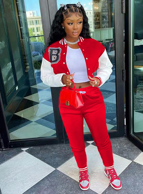 2022 Fashion ladies tops long pants 2 pieces set women suit