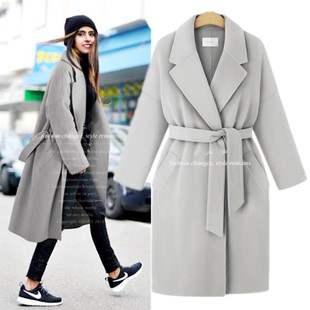Long Jacket Warm 2023 Women Ladies Coat 毛呢大衣外套 Winter